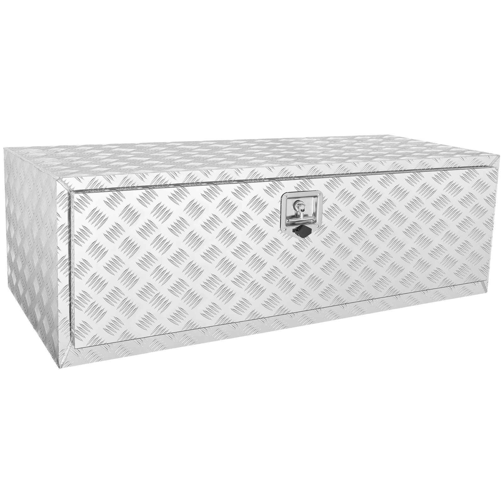 VEVOR Pickup Storage Box, Heavy Duty Aluminum Diamond Plate Tool Box with Lock and Keys,  for Truck, Van, Trailer