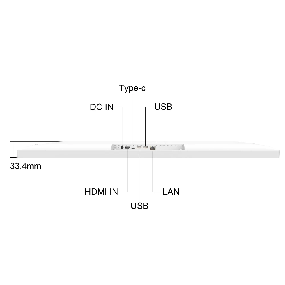 NW2195T 21,5 pouces Incell écrans tactiles LED rétro-éclairage Ips 2K Android 11 tablette support mural Vesa Poe Rj45 Wifi6