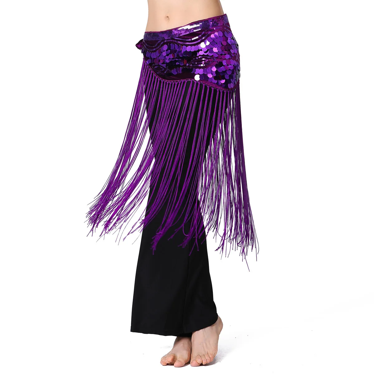 Sequins Long Tassels Waist Chains Belly Dances Waist Chains Dynamic Sexy Stage Configurations Dance prop