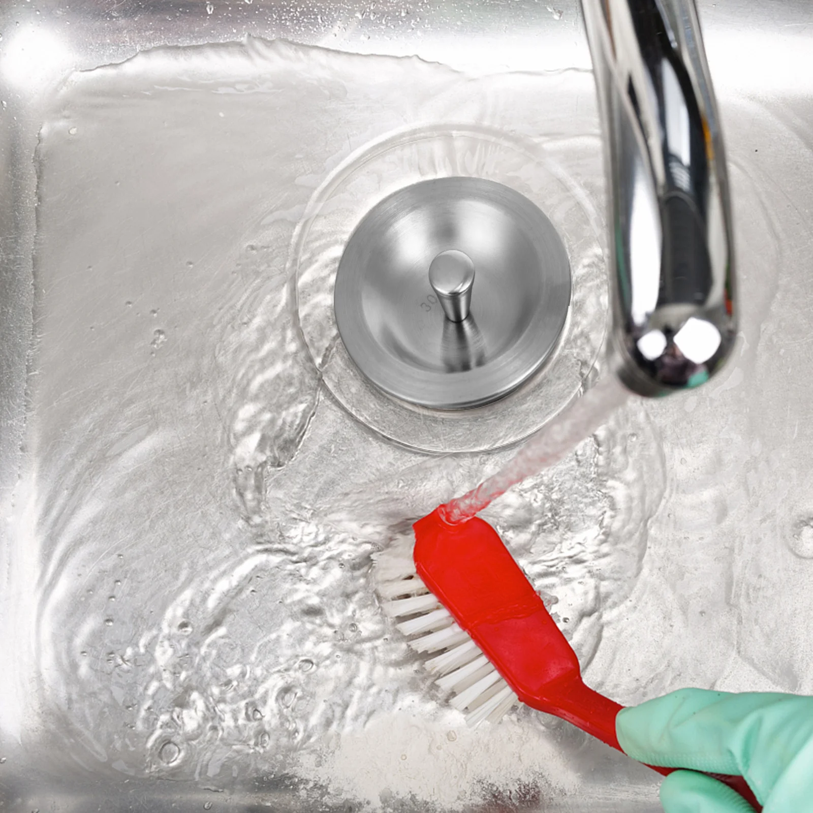 1 stks Rvs Gootsteen Stopper Voor Keuken Afvoer Vuilophaal Platte Zuigkracht Metalen Plug Gemakkelijk Verwijderen Keuken Benodigdheden