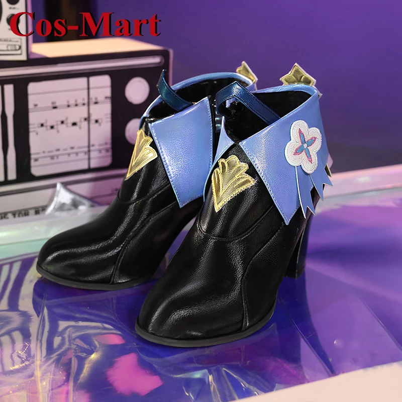 Cos-Mart Game Honkai: Star Rail 7 de marzo/Stelle/Kafka/Seele zapatos Cosplay botas universales de tacón alto juego de rol accesorios usados
