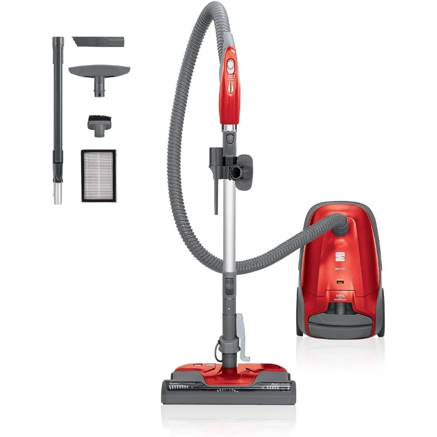 81414 400 Series Lightweight Bagged Canister Vacuum Cleaner with Extended Telescoping Wand Dual Motors for Enhanced Suction Ret