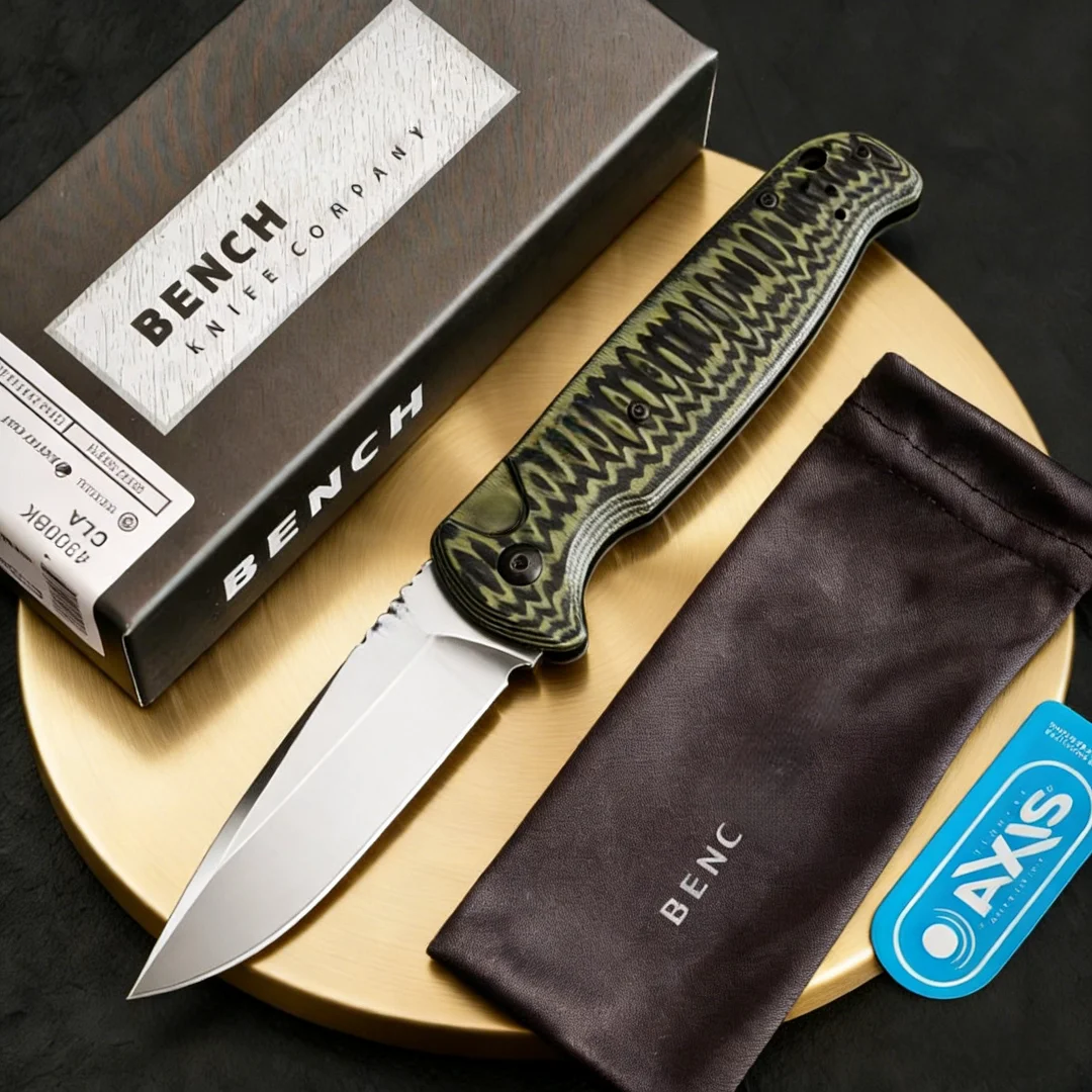 

BM4300 - G10 material handle, portable mini folding knife, suitable for camping, hiking, and explorers using as a fruit knife