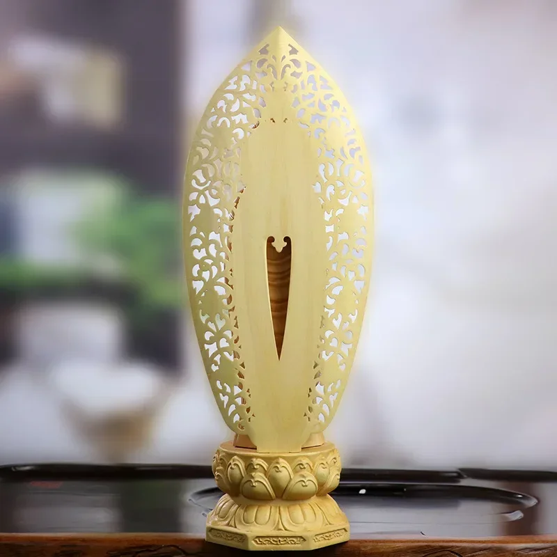 Boxwood Carving Wood Crafts Sakyamuni Buddha Statue Living Room Buddha Home Gift