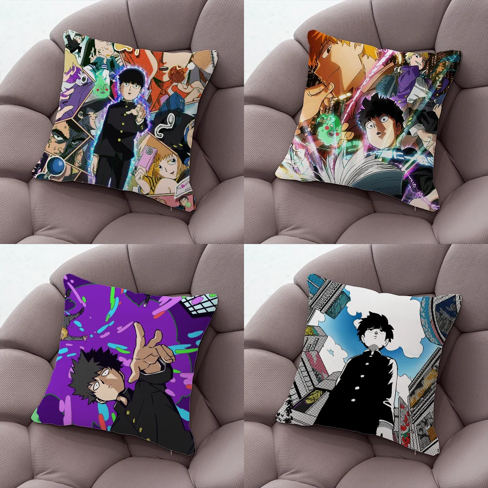 

Anime Mob Psycho 100 Pillow Case Pillow Case Living Room Sofa Cushion Cover Suitable For Home Bedroom Room Decoration
