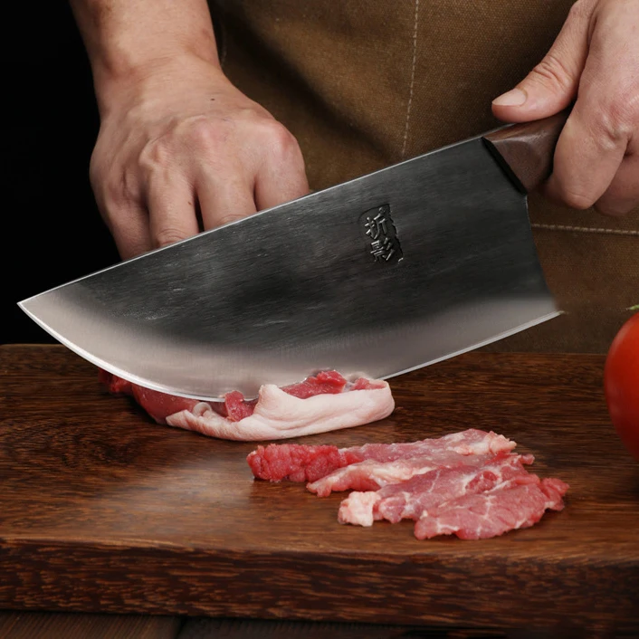 

8.3 Inch Cleaver Knife Butcher Splitting Slicing Vegetables Cutting Meat Handmade Forged Chef Messer Kitchen Knives Wood Handle