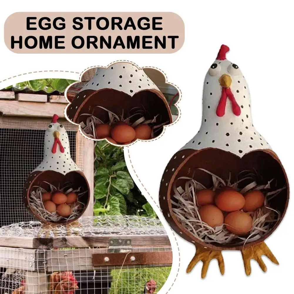 Egg Storage Home Ornament Ceramic Hen Ornament Egg Tableware Kitchen Supplies Container Storage Kitchen Egg Fruit Basket Ho H3V9