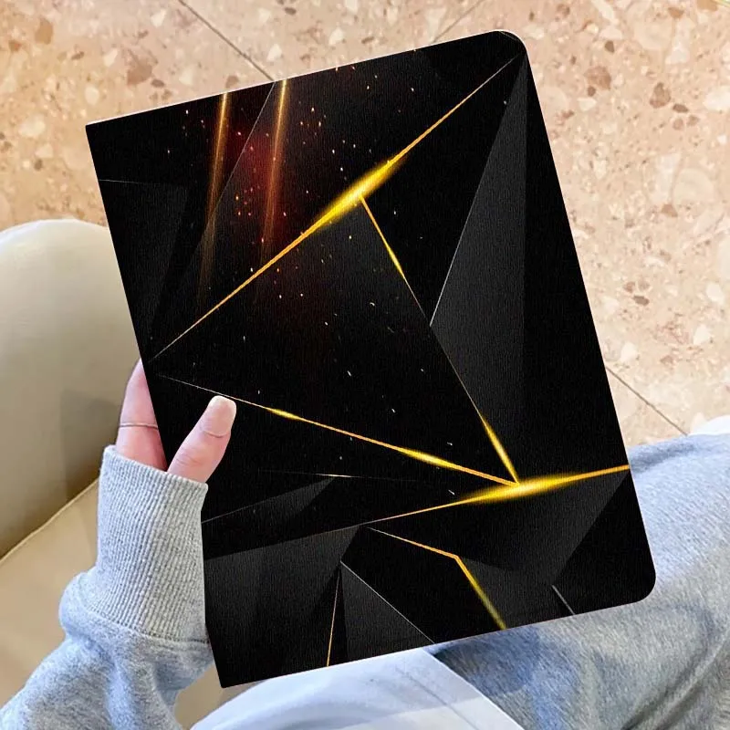 

Carbon Fiber Luxury Art Pattern For Samsung Galaxy Tab S10 S9 S8 S7 Lite FE Plus Scratch resistant Pen Tray Tablet Case Gift
