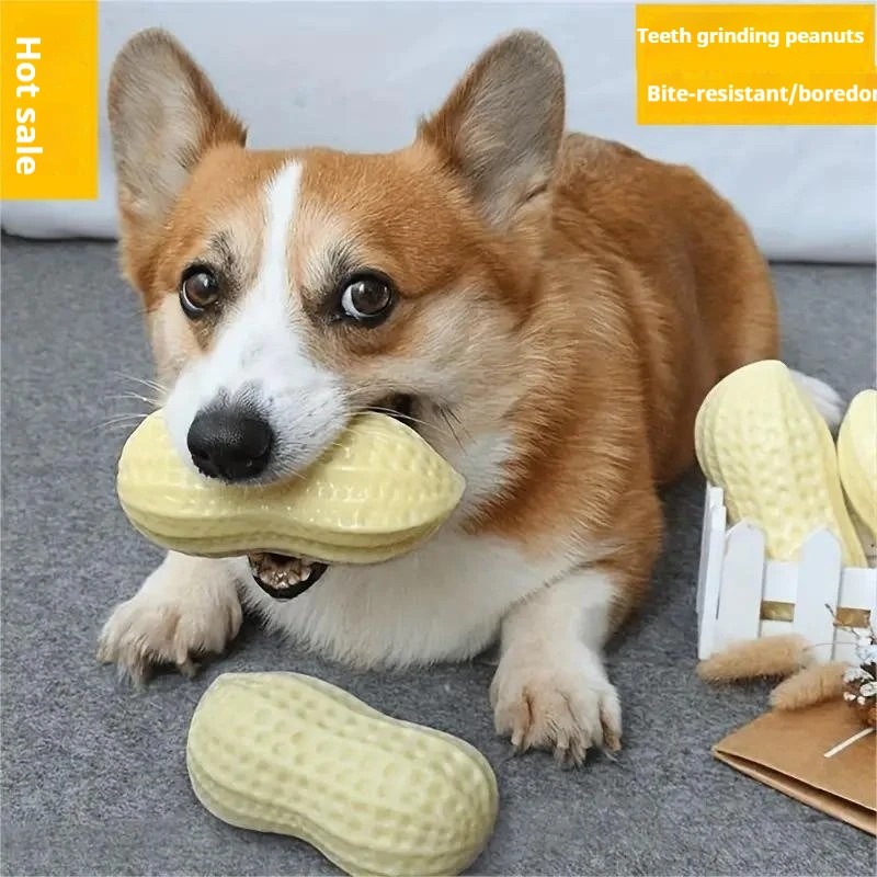

Dog Toy Chew Resistant Grinding Teeth Sound Peanut Toy Medium-sized Large Pet Dog Corgi Method Dog Fighting Tool
