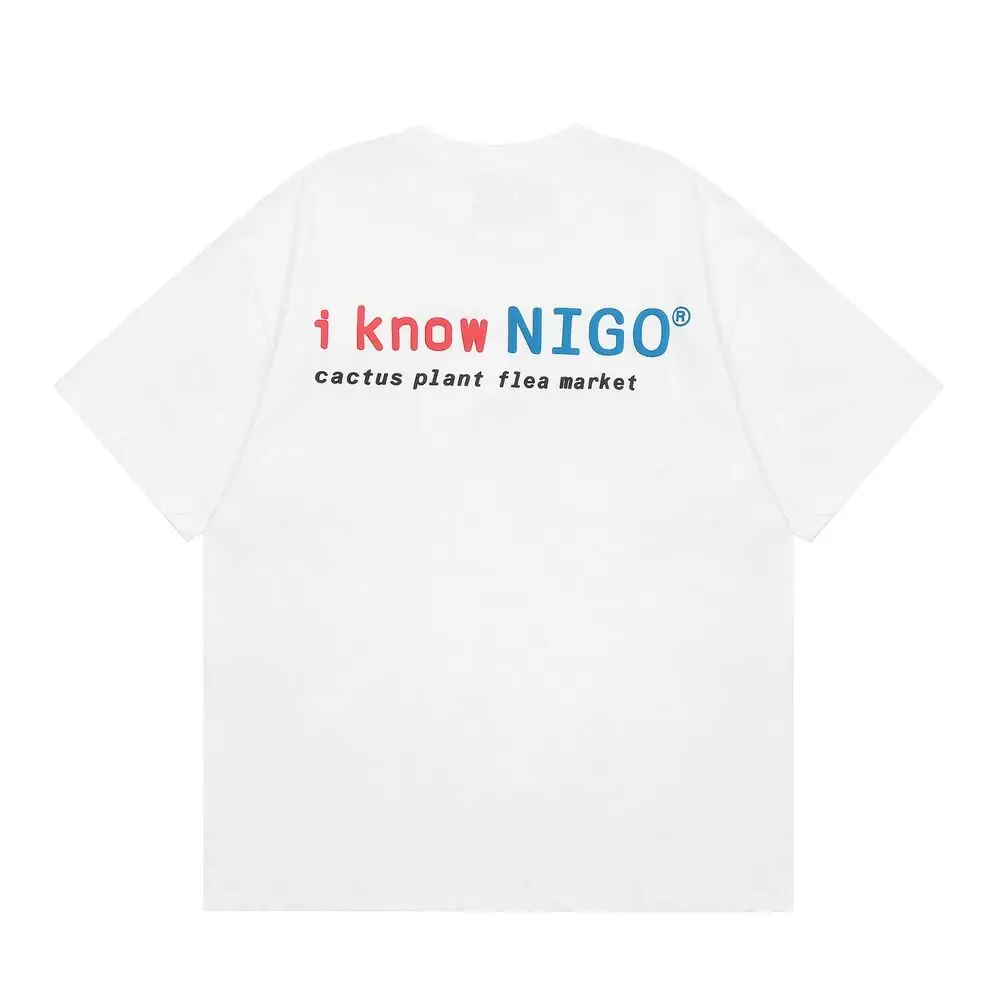 Mens Womens Tee Cactus Plant T-shirt Flea Market Streetwear I Know Nigo