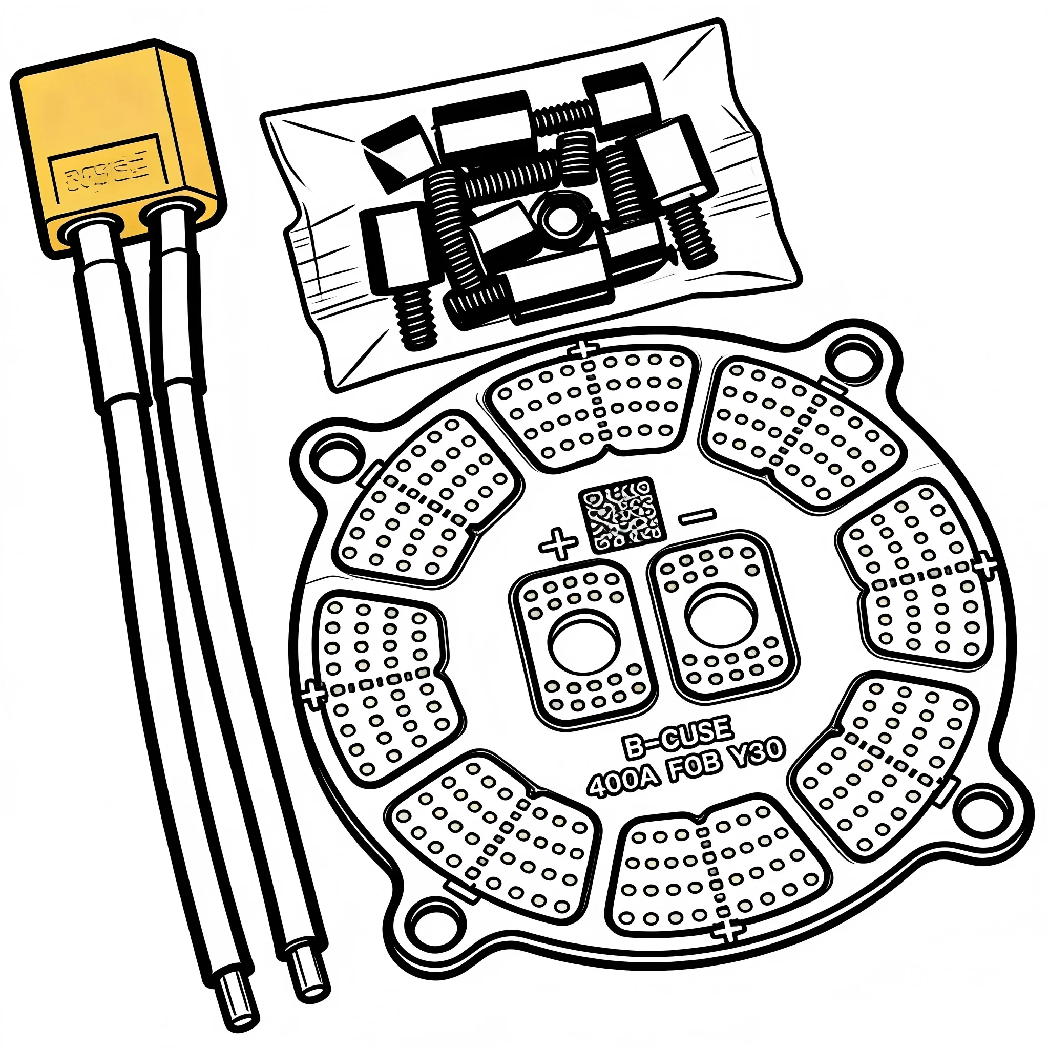 

Плата распределения питания DroneHub PDB для квадрокоптеров, версия V3.0, с портом XT60
