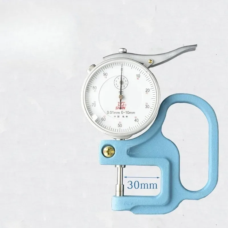 Industrial High Precision Analog Dial Thickness Gauge Mechanical Pointer Micrometer for Material Thickness Detection