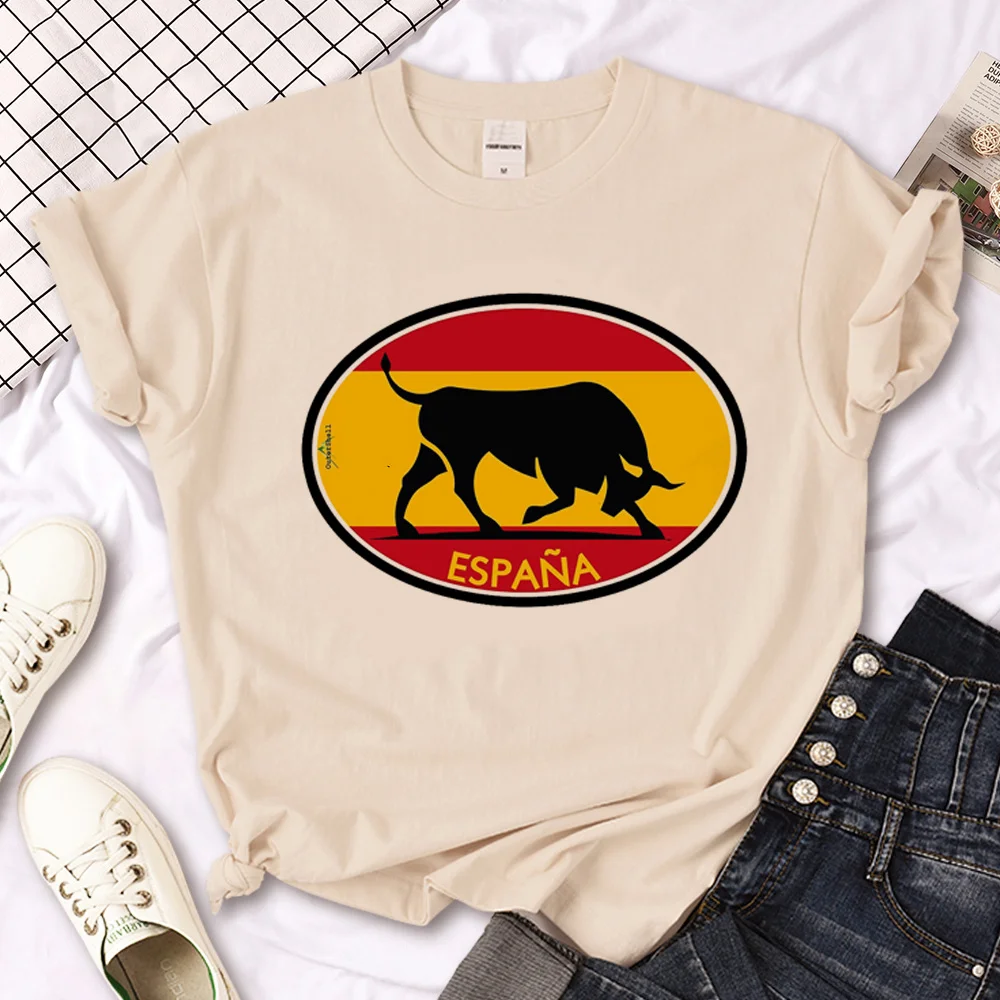 Spanish Bull top women summer top female harajuku streetwear clothing