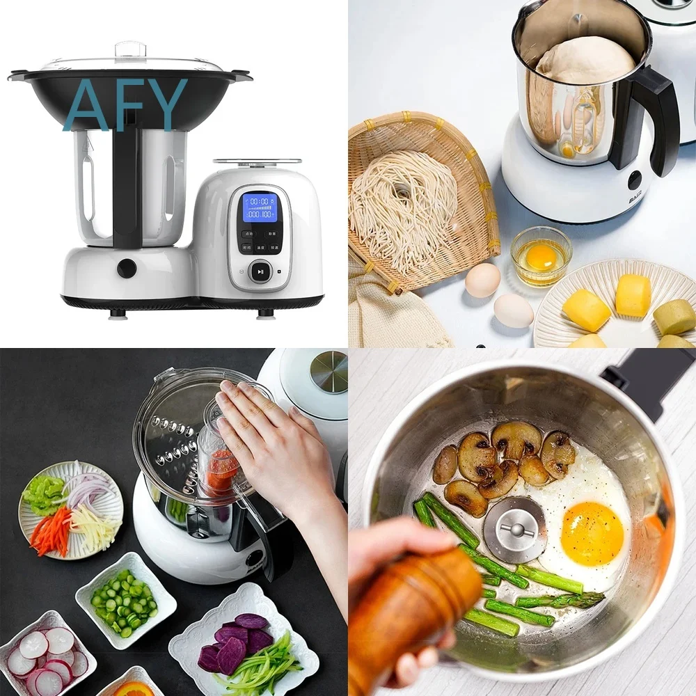 2L Electric Cooking Machine for Home Use Automatic Smart Pot Chef Cooking Appliance Food Supplement Device for Healthy Meal