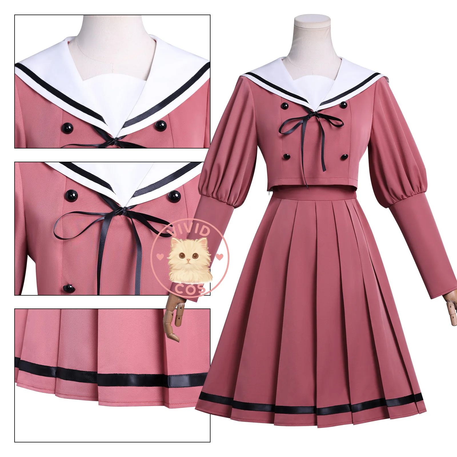 Il fiore profumato fiorisce con la dignità Costume cosplay Anime Kaoruko Waguri Abito carino Gioco di ruolo Donna Anime Con Halloween