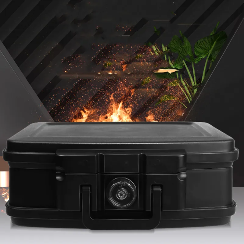 Household Fire-proof Safes Portable Upside-down Safe Waterproof Car Office Small Certificate Bill A4 File