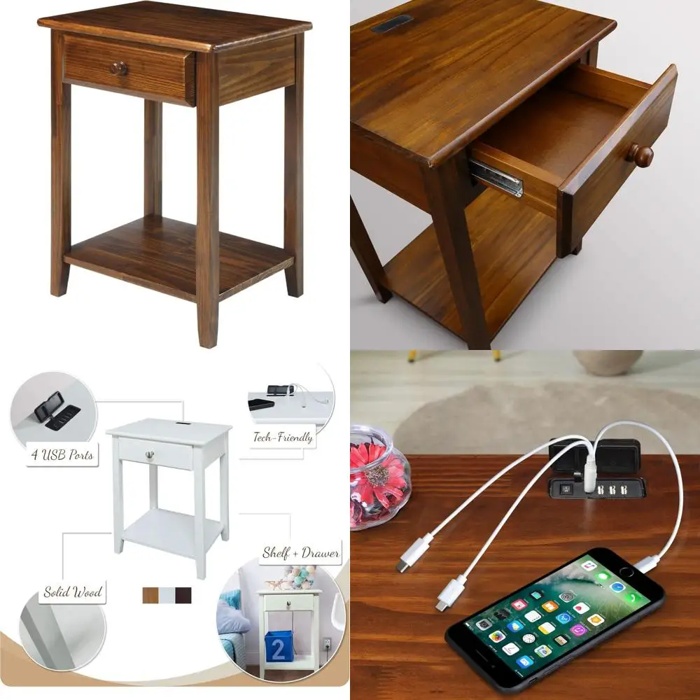 

USB-Charge Nightstand for Night Owls