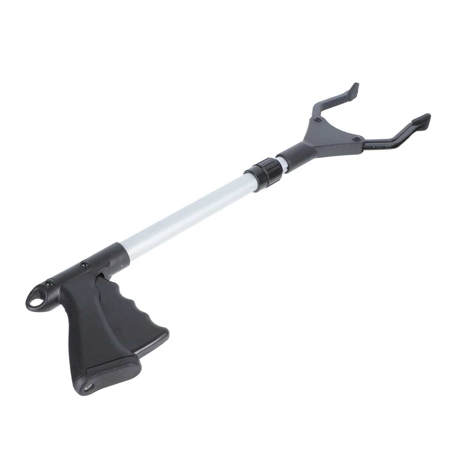 

1 шт. Прочный уличный совок для мусора из алюминиевого сплава с утолщенным зажимом и эргономичной полированной ручкой для садовых листьев