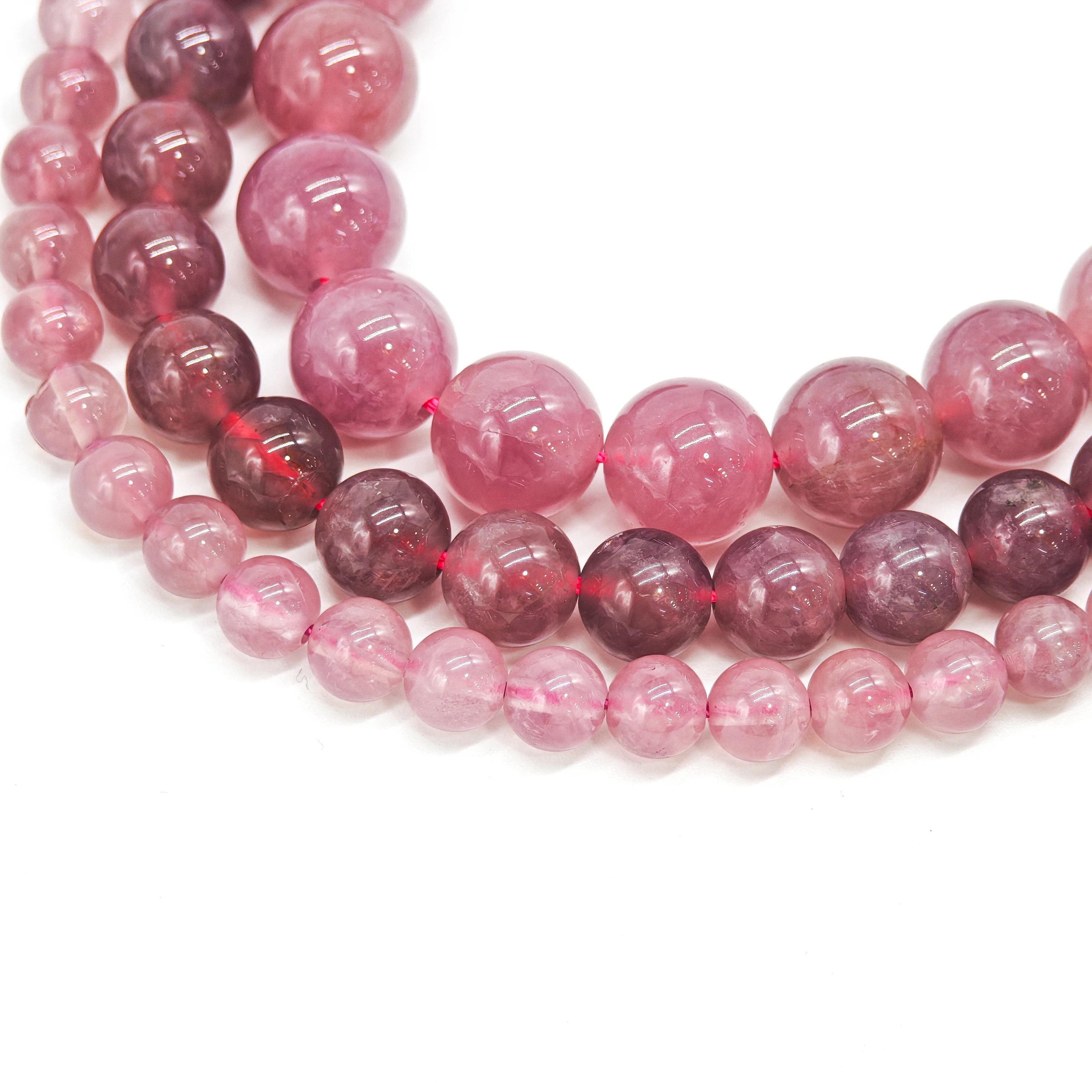 

AAA Madagascar Rose Quartz Beads 6/8/10mm | Bulk Pink Gemstone for Jewelry Making, Smooth Drill Hole