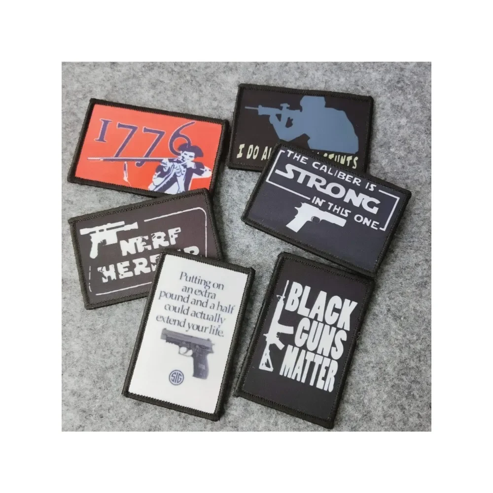 

Military Firearms Printing Patch Assault Weapons Instructors Tactical Morale Badge Military Fans Backpacks Patches for Clothing