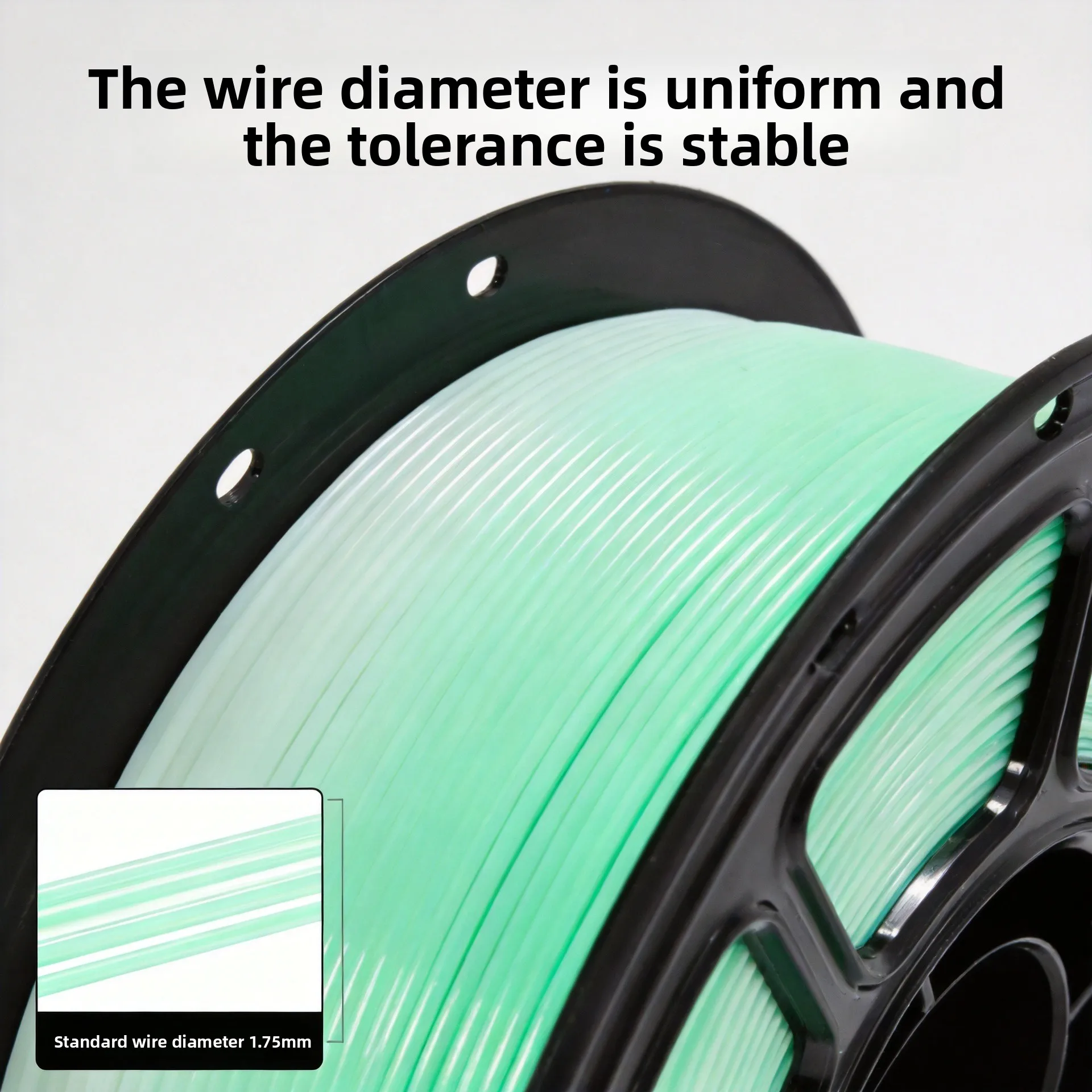 3d printing filament petg semi-transparent gradient rainbow 1.75mm, compatible with taz printers, ams universal, 1kg