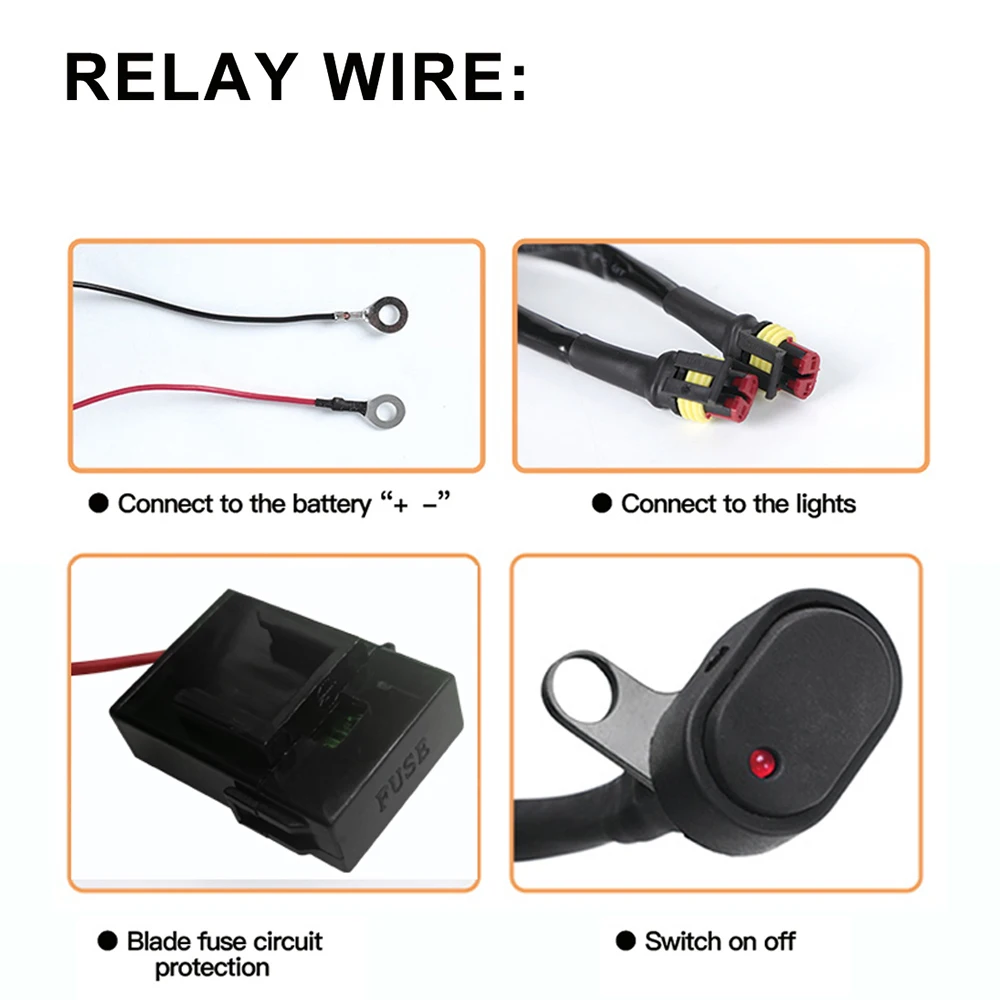 Motorcycles Fog  Led Light  Wiring Harness Relay Wire For BMW R1200 GS /ADV F800GS Motorcycle And General Motorcycles