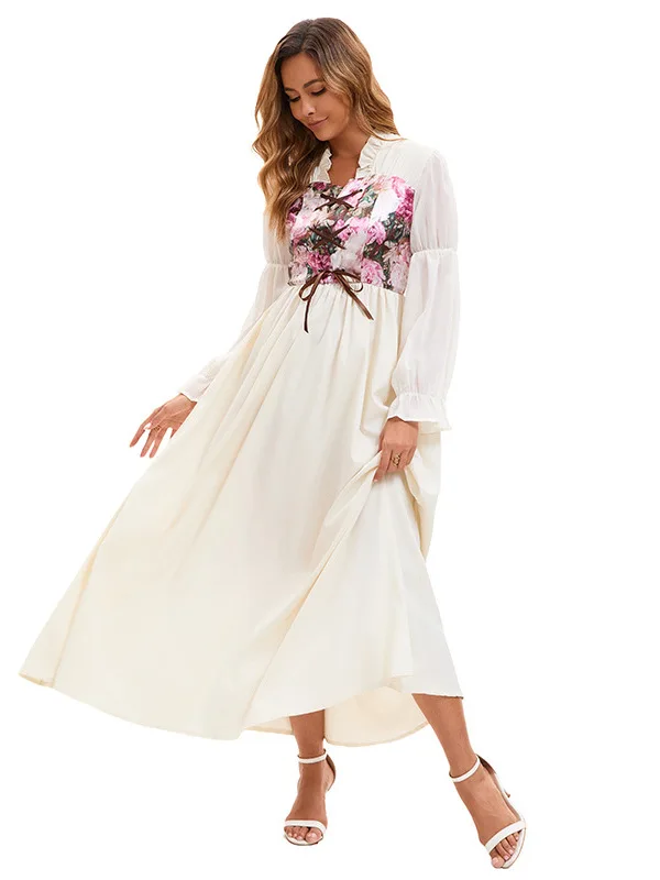

Spring 2026 New Style Dress Luxury Costume Halloween Performance Stage Costume Women's Ethnic Wear Tunic Dress