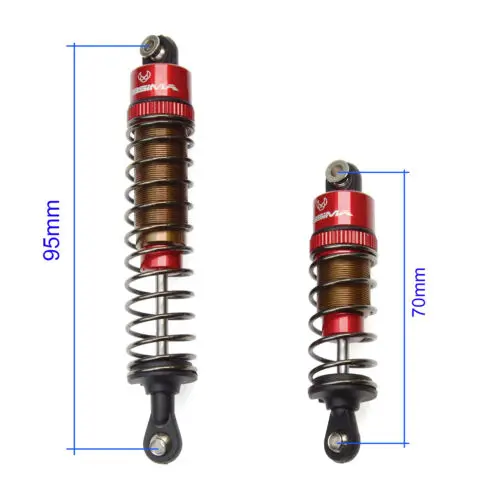 Aluminium Oil Front/Rear Damper Shocks Absorber for Tamiya DT-03/DT-02/TT-02B view 3