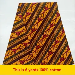 Ankara Fabric African Real Wax Print Cotton 100% New Design 2024 Tissus Wax Africain Patchwork Fabric For Dress 6yard Sales Now