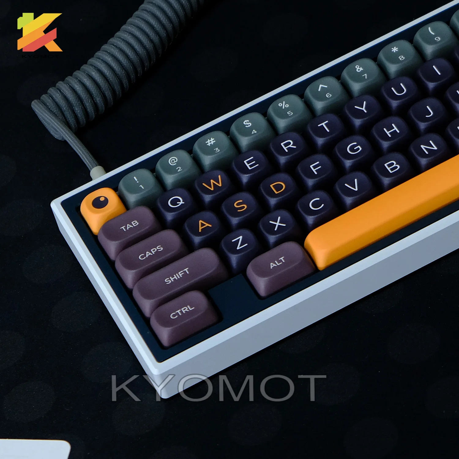 

KYOMOT Resonance R2 Theme Keycaps MOA Profile PBT Dye Sub 125 Keys Keycap для Cherry MX Switch DIY Games GMK Механическая клавиатура