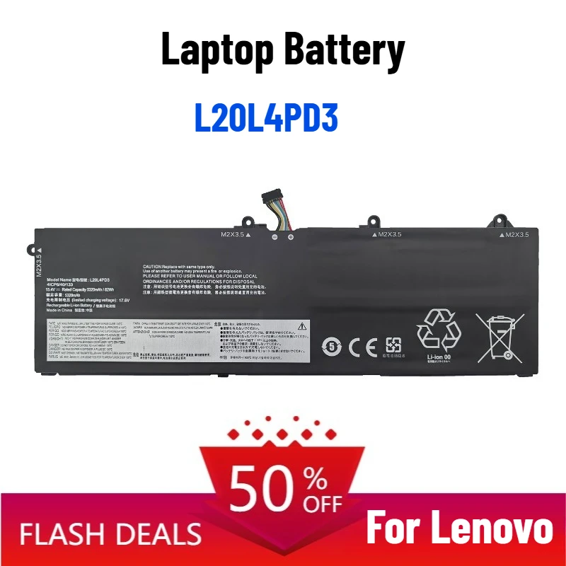 

Laptop Battery for Lenovo Legion R9000X 2021R ThinkBook16p G2 ACH L20L4PD3