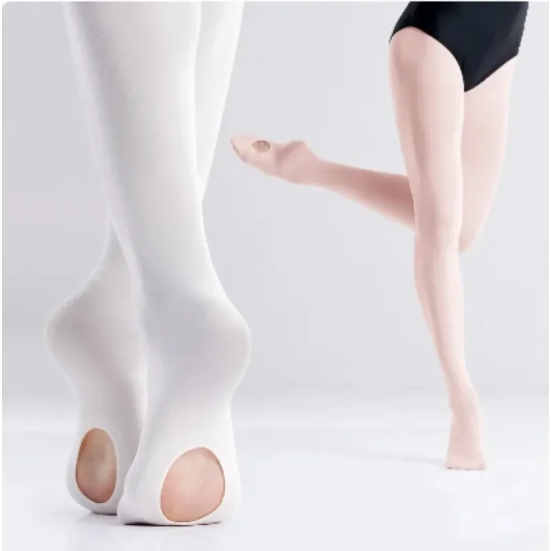 

Girls Adult Convertible Ballet Tights Microfiber Dance Stockings Seamless Women Ballet Pantyhose 90D