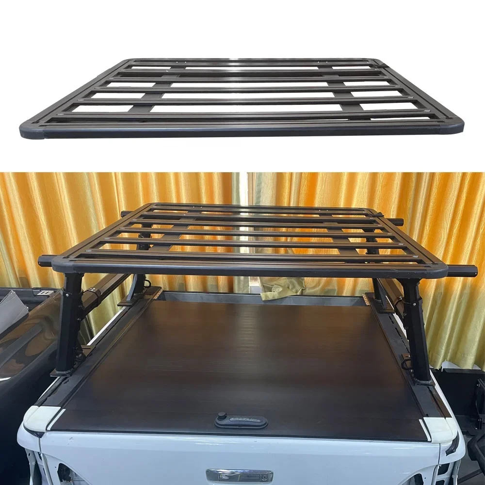 High quality pickup exterior accessories roof rack 4x4 luggage rack basket for Dodge Ram 1500 2500 3500 Ford F-150 F-250 F-350