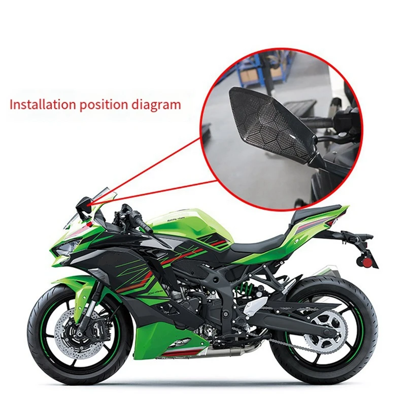 Motorcycle Rearview Mirror Cover Side Mirror Cover For KAWASAKI ZX4R ZX4RR ZX-4R ZX25R