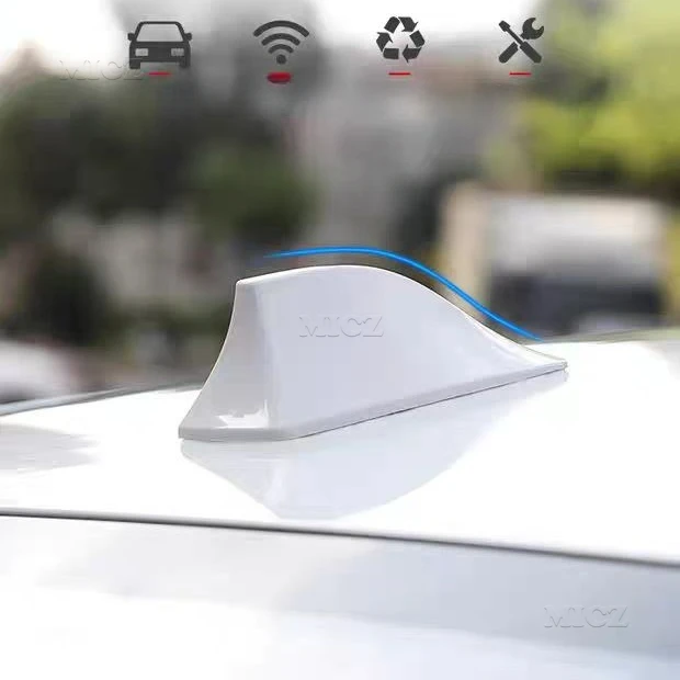 For Toyota Corolla Car Shark Fin Antenna Auto with Blank Radio Signal Antenas Aerial 3M Sticker Avensis Auris Verso Yaris