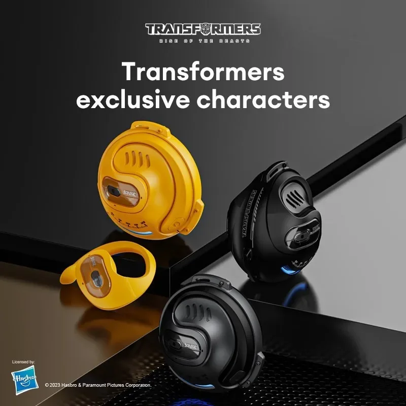 

TRANSFORMERS TF-T07 Wireless Bluetooth 5.4 Waterproof Sport Headphones HiFi Stereo Ear Hook Bone Conduction Game Music Earphones