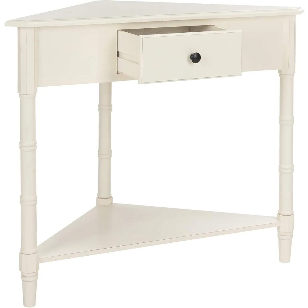American Homes Collection Gomez Vintage Grey Corner Table