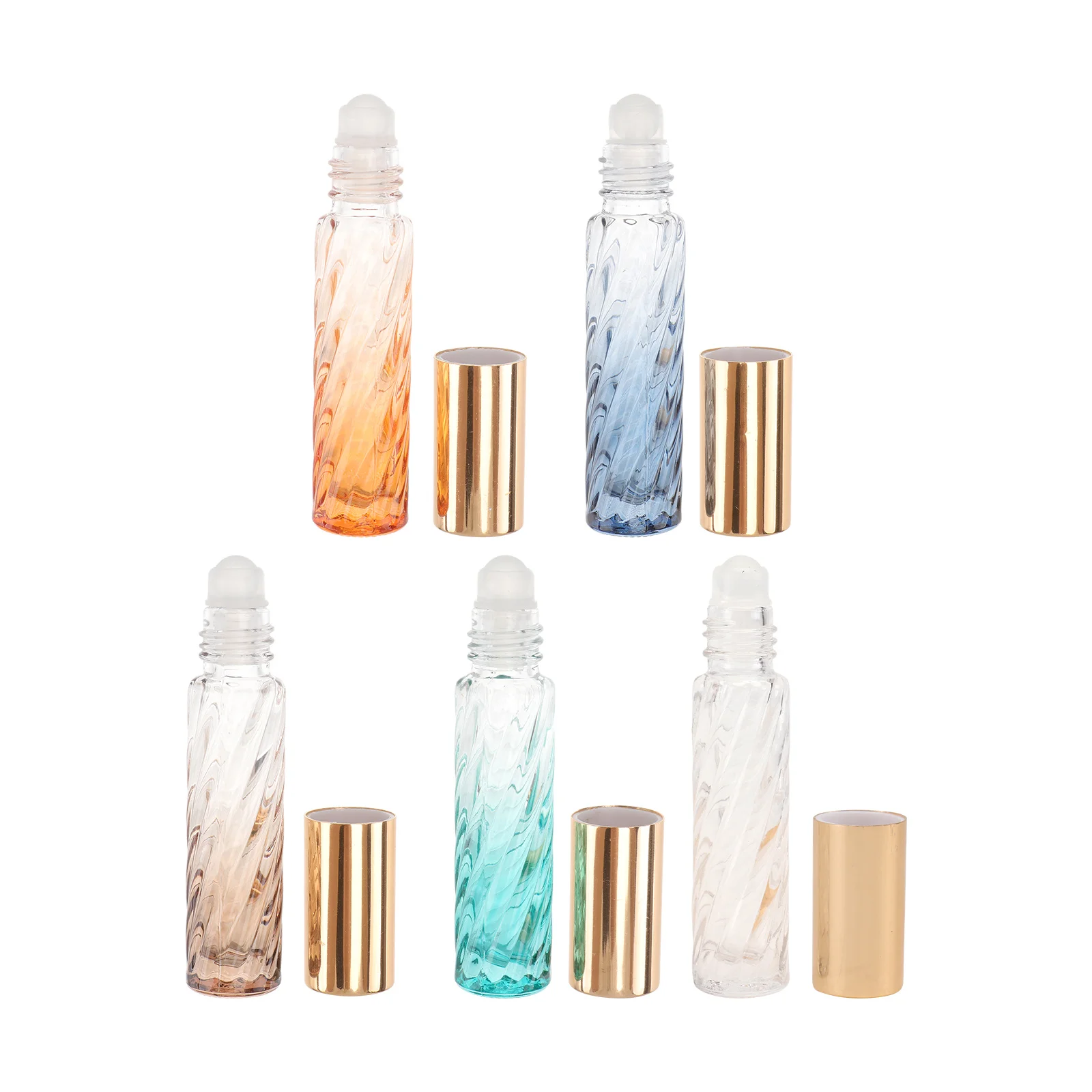 

5Pcs Durable Twill Pattern Glass Sprayers Refillable Perfume Essential Oil Mist Bottles Spray Bottle Liquid Sprayer Bottle