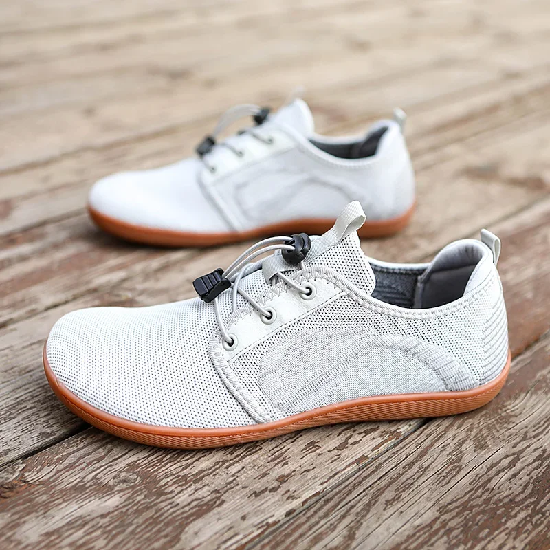 Unisex Wider Shoes Breathable Mesh Men Barefoot Wide-toed Shoes Flats Soft Zero Drop Sole New Wider Toe Sneakes Large Size 36-47