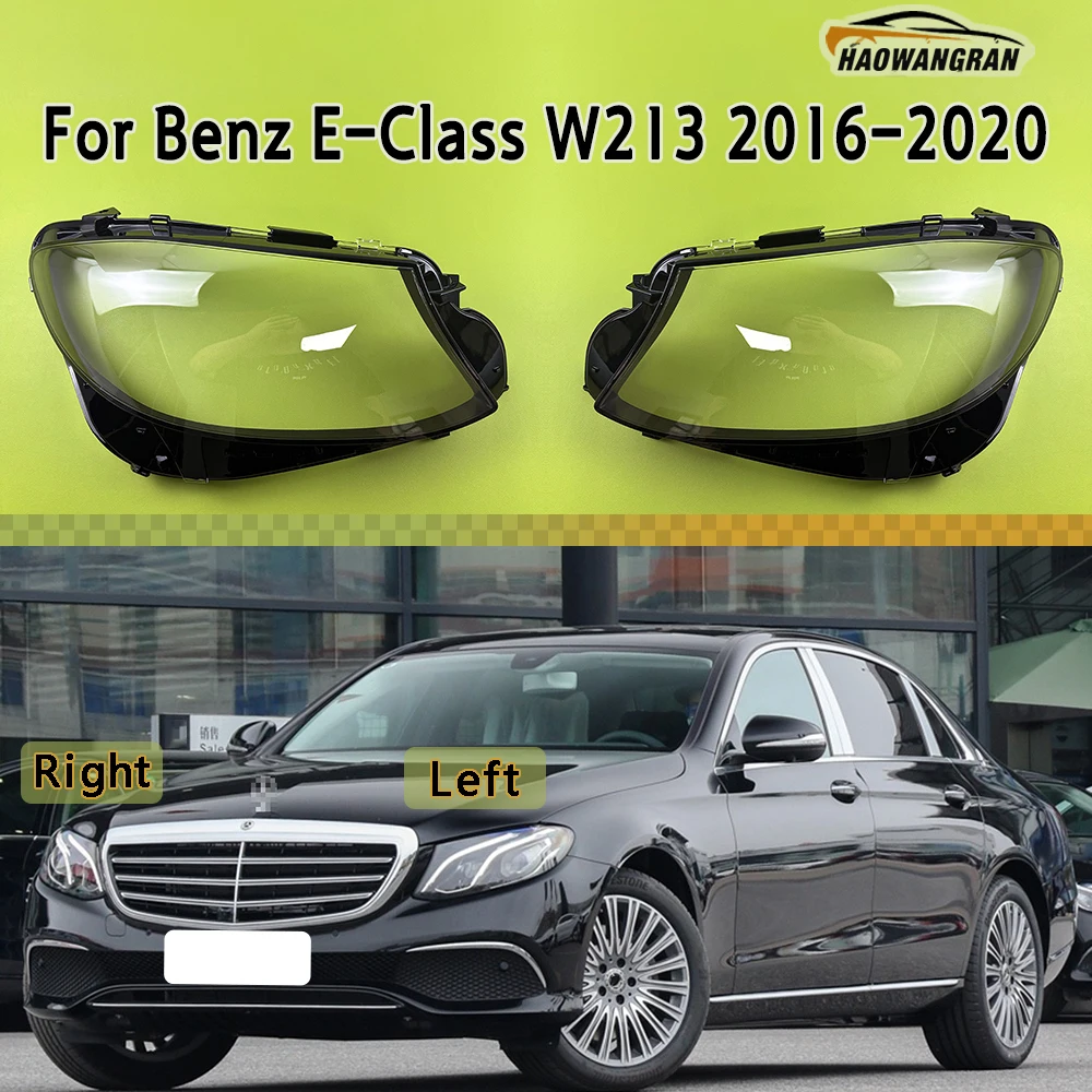 

Headlight Lens For Benz E-Class W213 E200L E300L E320L 2016 2017 2018 2019 2020 Transparent Headlamp Cover Plexiglass Lampshade