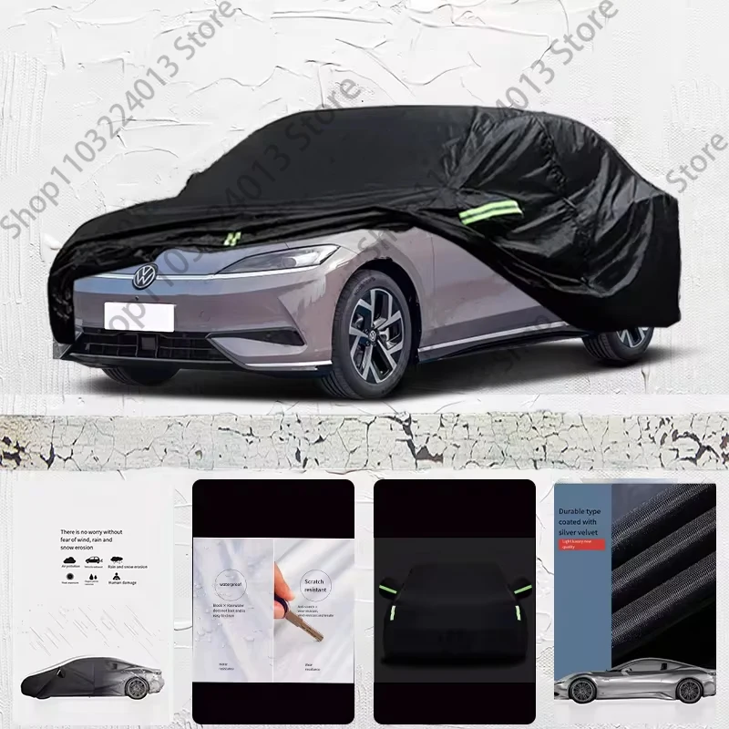 

For Volkswagen ID.7S Anti-UV Sun Shade Rain Snow Resistant Black Cover Dustproof Car umbrella Full Car Cover Outdoor Protection