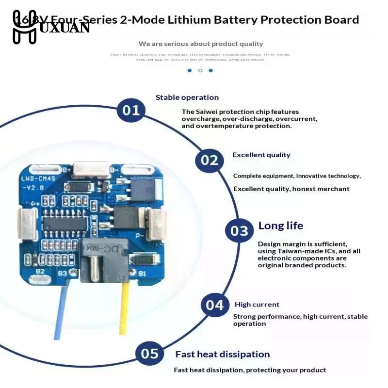 

16.8V MOS Battery Charging Protection Board MOS Circuit Board PCB Charging Drill Protection Board 4S Electric Tool Accessories