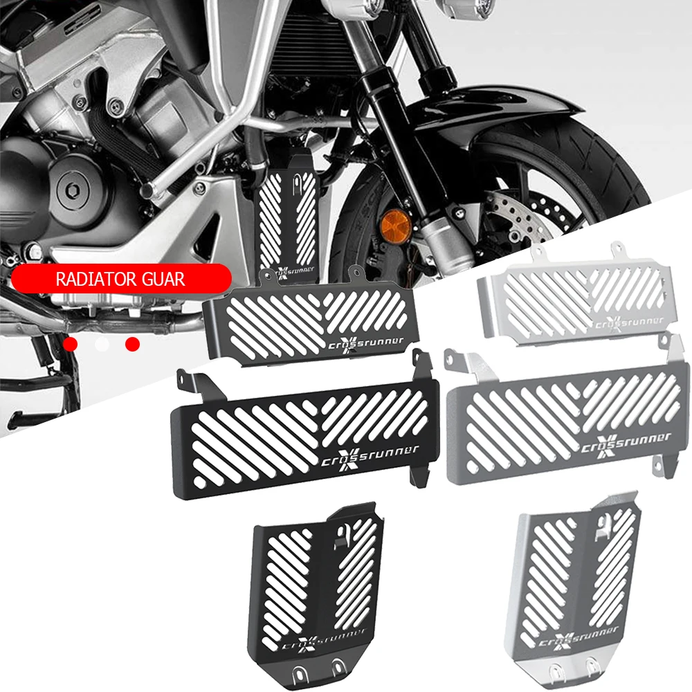 

Oil Cooler guard FOR HONDA VFR 800X Crossrunner CROSSRUNNER 2015-21 2022 2024 2023 Motorcycle Upper and Lower Radiator Guard Set