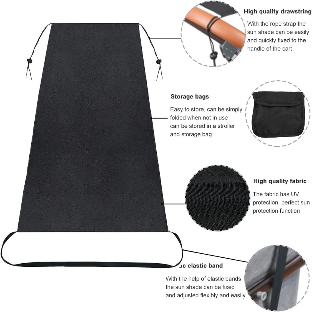 

Удлиненный солнцезащитный козырек для детской коляски, солнцезащитный крем, легкий навес для детской коляски, водонепроницаемый анти-УФ-козырек для коляски, уход за ребенком