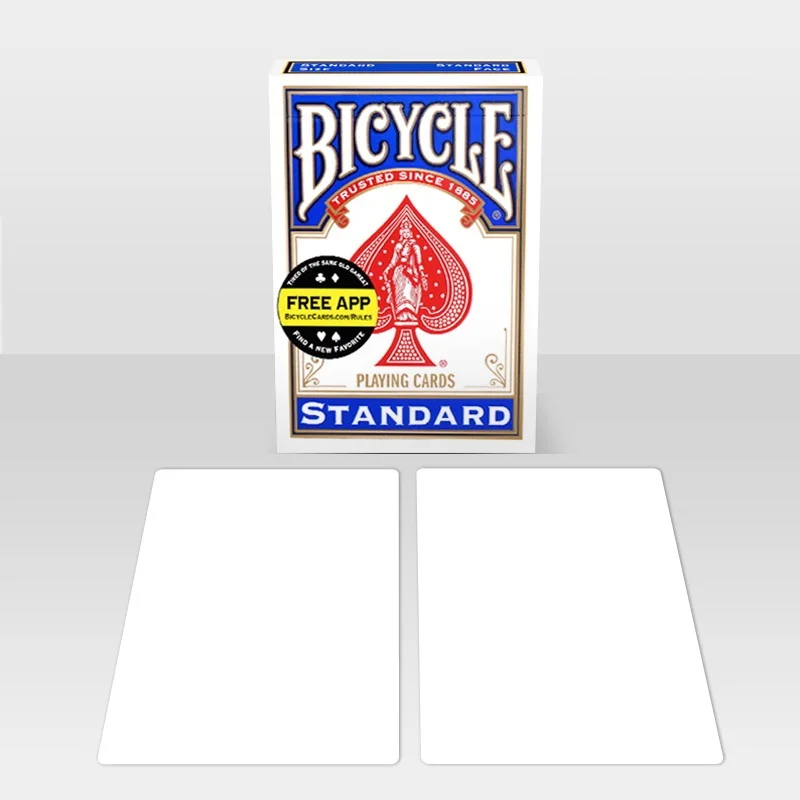 

Bicycle Double Blank Playing Cards Gaff Deck Card Games Magic Tricks