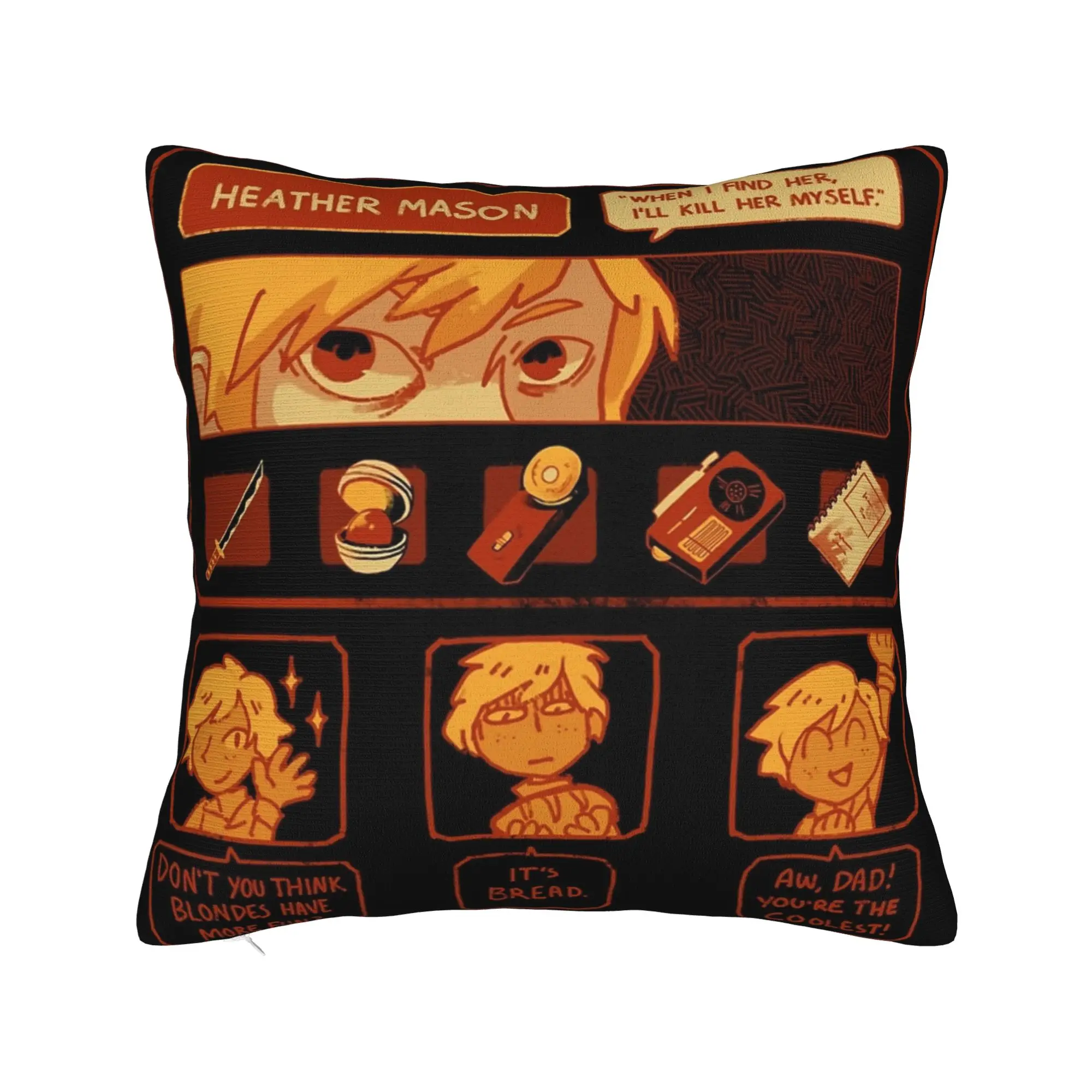 Silent Hill Heather Essential Pillowcase Printing Polyester Cushion Cover Decoration  Throw Pillow Case Cover Seat Drop Shipping