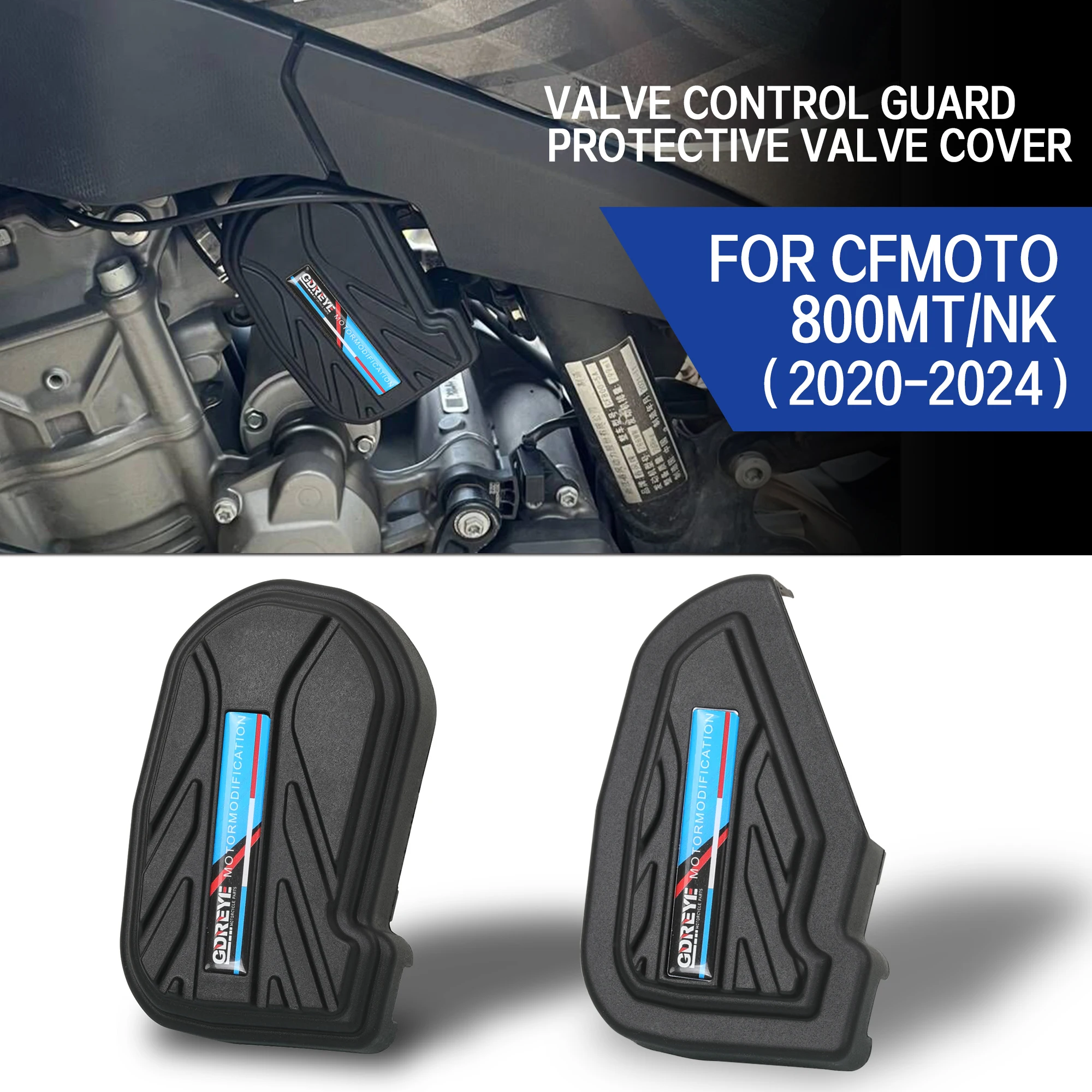 Image of Für CFMOTO 800NK 800MT Motorrad Ventil Control Schutz Schutz Abdeckung CNC Geändert Protector auslass ventil Schutzhülle 800 NK MT