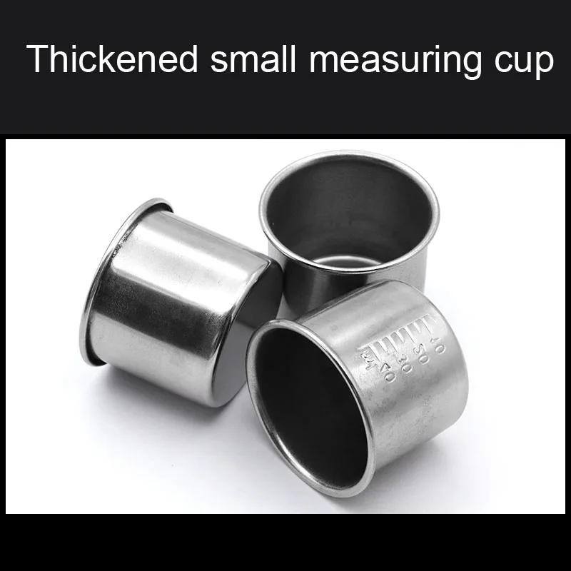 Thick stainless steel medicine small medicine cup liquid measuring cup has a scale 40ml