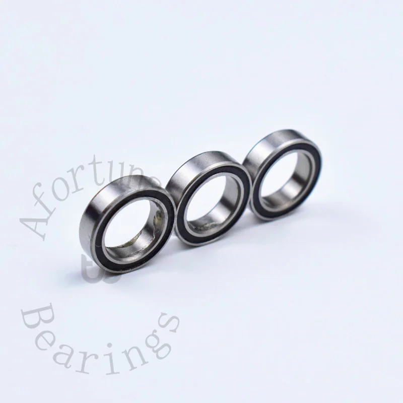 Bearing 10pcs 6700RS 10*15*4(mm) free shipping chrome steel rubber Sealed