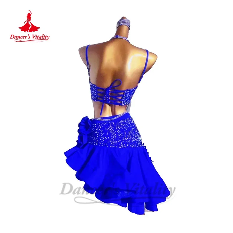 Latin Dance Dress for Women Customsized Rumba Chacha Tango Performance Competiton Costume Adult Child Latin Dancing dresses